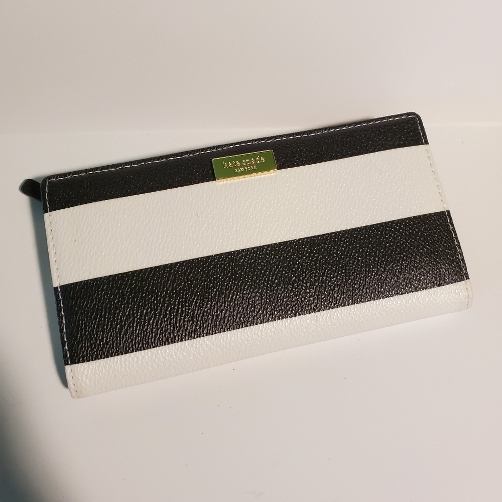 SOLD Kate Spade Bifold Striped Wallet